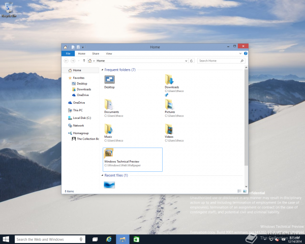 В сеть утекла одна из новейших сборок Windows 10