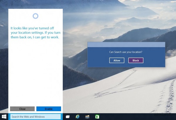 Technical Preview 9901: Cortana для рабочего стола
