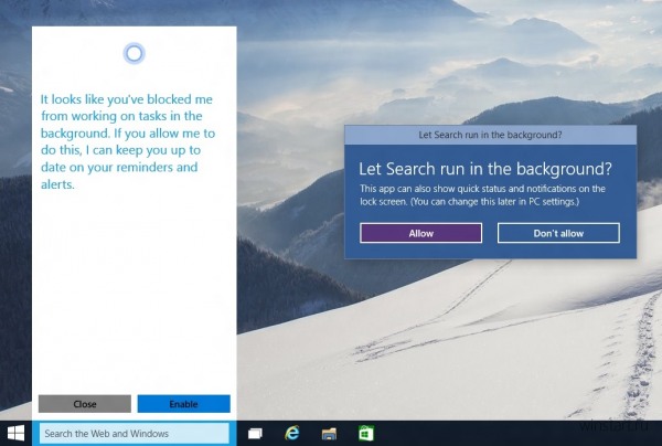 Technical Preview 9901: Cortana   