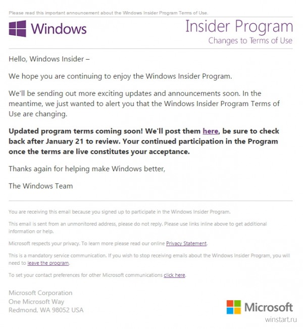 Microsoft     Windows Insider