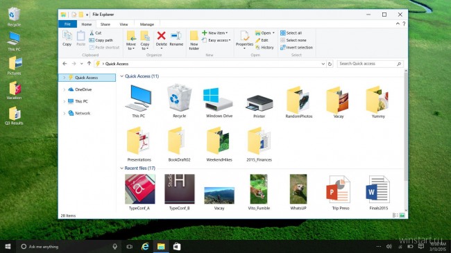 Для Windows 10 готовится более интересный набор иконок