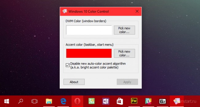 Windows 10 Color Control     