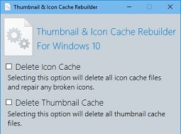       Thumbnail and Icon Cache Rebuilder