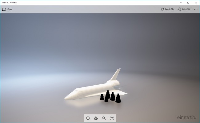 Creators Update:    Windows,  View 3D   