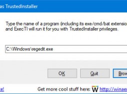 ExecTI — запускаем программы от имени TrustedInstaller