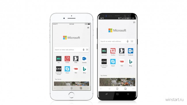 Microsoft Edge выпущен для Android и iOS