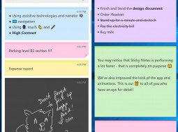 Microsoft готовит крупное обновление для приложения Sticky Notes